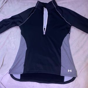 Dry fit gray and black under armor turtle neck
